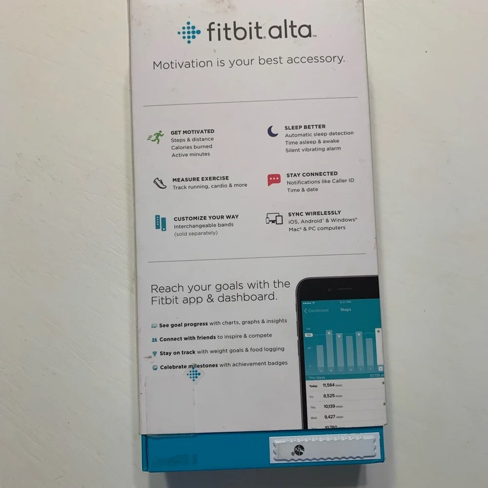 USED FitBit Alta. Size Large. PLEASE READ DESCRIPTION BELOW.